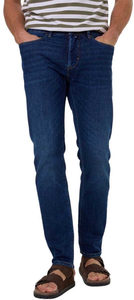 Pierre Cardin Heren Jeans bequem Blauw Volwassenen