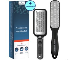 Christian Deluxe® Professionele Voetvijl Set - Eeltvijl - Eeltverwijderaars - Pedicure - Eeltrasp - Professionele Eeltverwijderaar