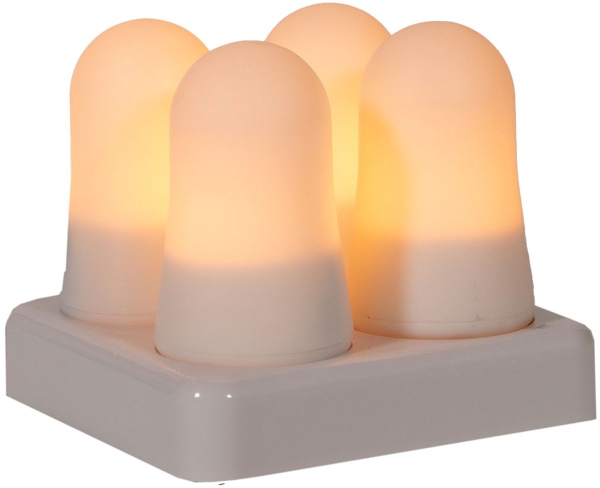 Annas collection - Vlamlicht oplaadbaar 6,8x5 cm wit s4