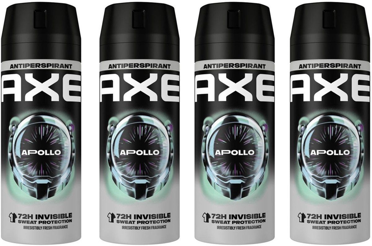 Axe Anti-Perspirant 150 ml Apollo 4 stuks Voordeelverpakking