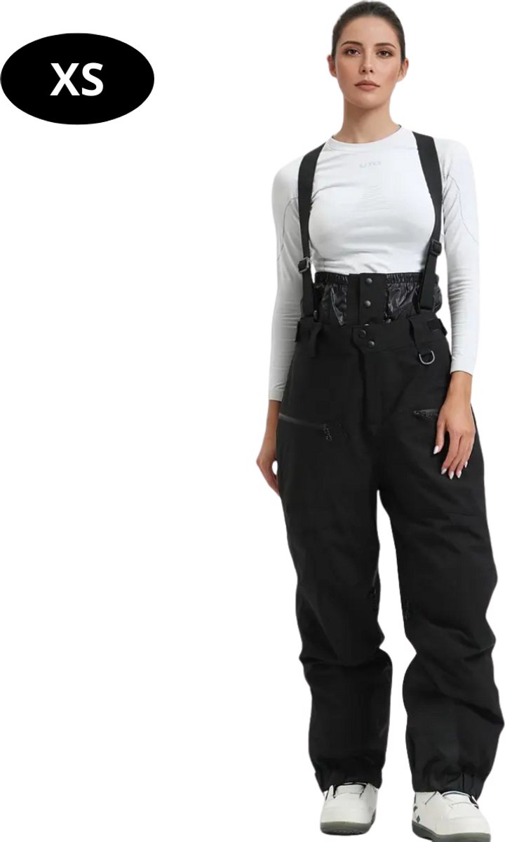 Bovista Skibroek Skipak Snowboard Broek Winterbroek Sneeuwbroek Dames Wintersport Zwart