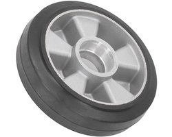 Allecto plus - Vervangingswiel Vrachtwagenlastwiel 180x50mm met Roestvrijstalen Naaf - Hoog Laadvermogen - Geschikt voor Handwerk Hydraulische Vorkheftruck