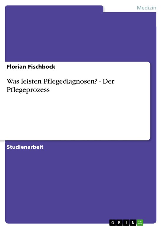 Was leisten Pflegediagnosen? - Der Pflegeprozess - cover