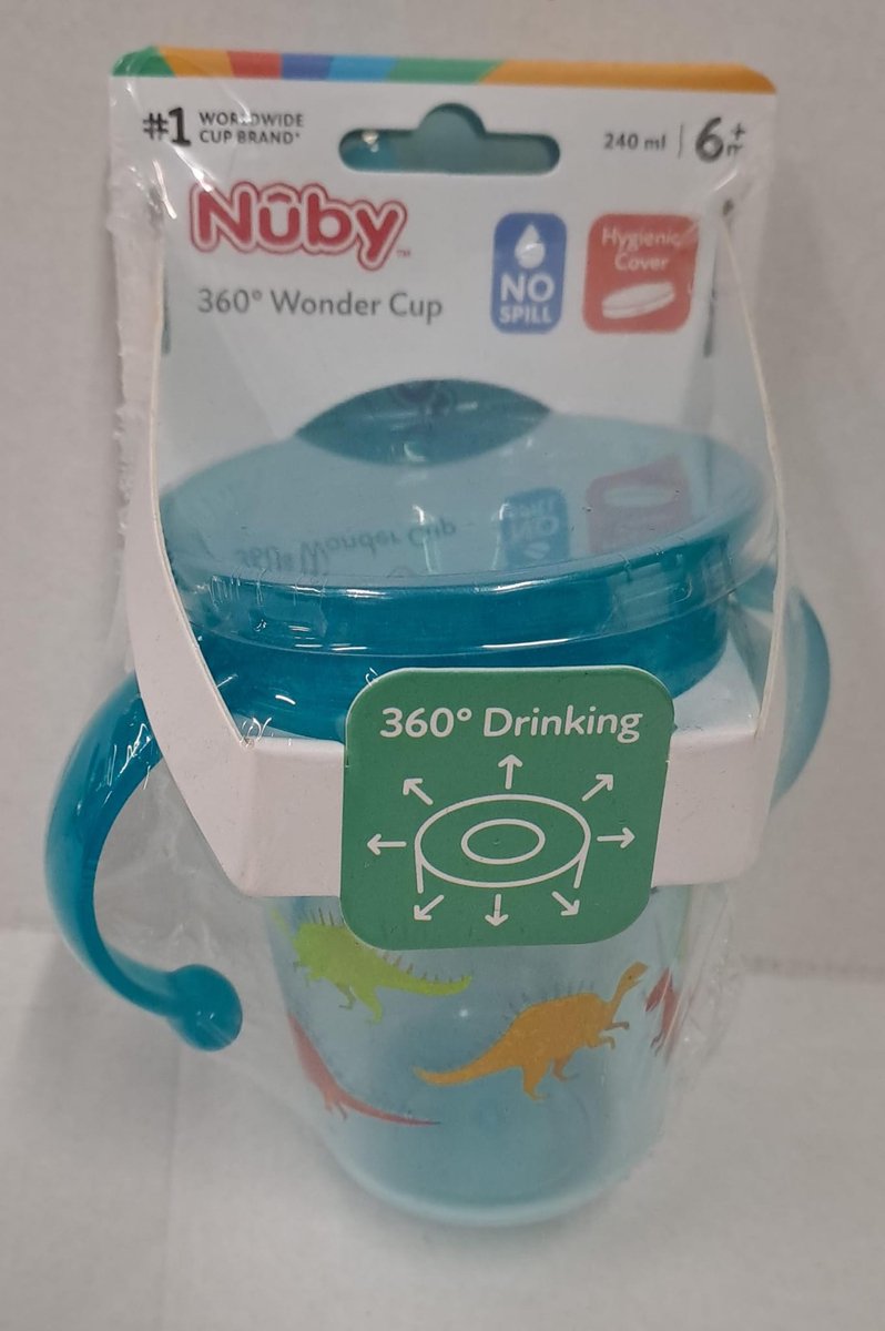 Nuby Wonder Cup Met Handvatten In Tritan 240ml Groen 6m+