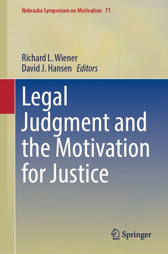 Behavioral Science and Psychology (R0) - Legal Judgment and  ... - cover