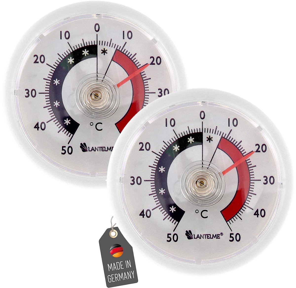 Koelkast Thermometer Set - Analoge Vriezer Thermometers voor Eenvoudige Temperatuur Controle