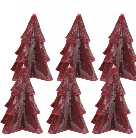 DK Design Kerstboom Kaarsjes Doos 6 stuks Brown