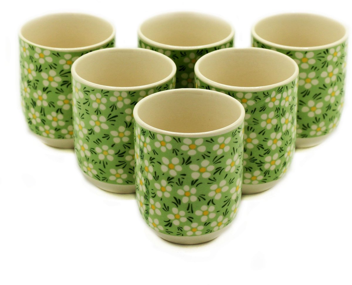 Kruidentheekopjes - Groene Madelief - cadeau geschenkset vrouwen geschenkset mannen