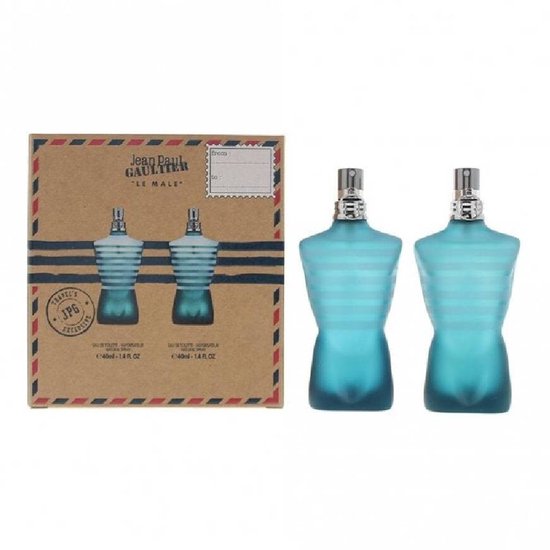 Jean Paul Gaultier Men's Le Male Gift Set 2x40 ml Eau De Toilette Spray