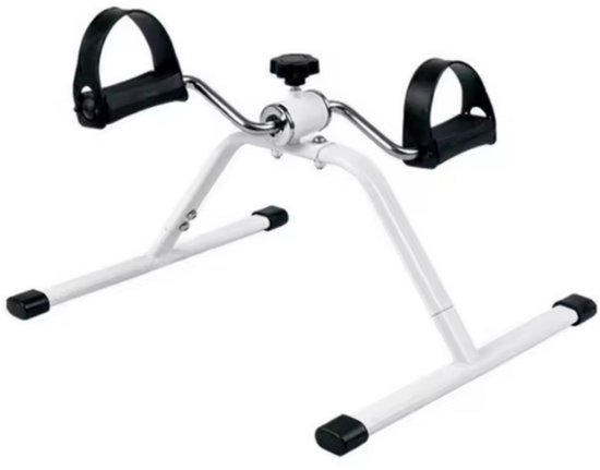 Mini Hometrainer Fiets – Pedal Exerciser – Arm- en Beentrainer – Stoelfiets – Fietstrainer voor Thuis – Verstelbare Weerstand – Senioren Fitnessapparaat
