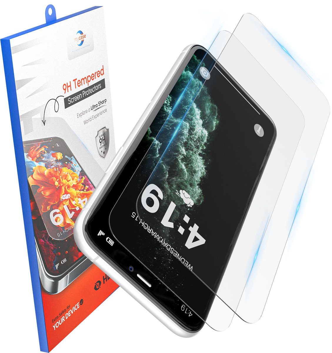 My Case 9H Gehard Glas Screenprotector geschikt voor iPhone 11 Pro