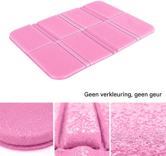 Gsedaox-Zitmatje-2 stuks-Opvouwbaar-Isolerend-Waterdicht-Kampeer zitmatje-Wandel zitmatje-Outdoor zitkussen-38.9x28 cm-Roze, Legergroen — afbeelding 3