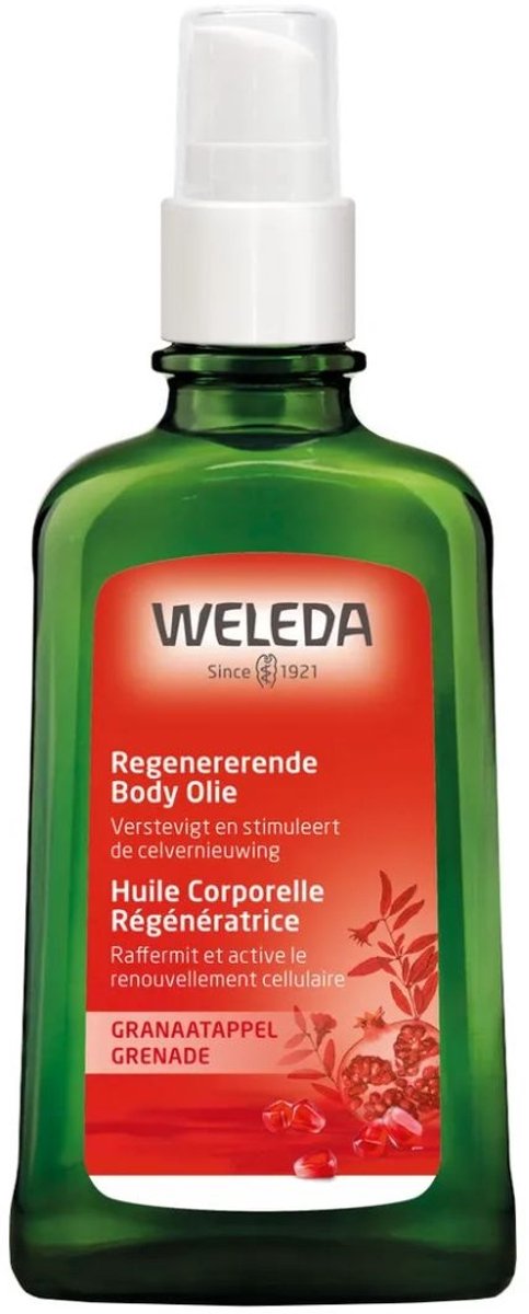 Bol.com WELEDA Granaatappel Regenererende Body Olie - Sinaasappel & Davana- Verstevigt & Stimuleert De Celvernieuwing - Boordevo... aanbieding