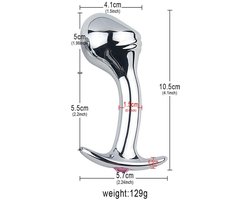 Anale-Billen-Seks-Plug-Prostaat-Massage-Metaal-Stalen-G-spot-Sonde-Speelgoed-voor-Mannen-Vrouwen - 003