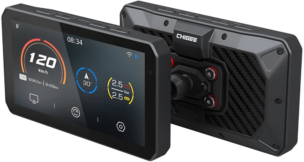Bol.com Chigee AIO-5 Play - Motornavigatie - Apple Carplay - Android Auto - Bluetooth - TomTom - Garmin aanbieding