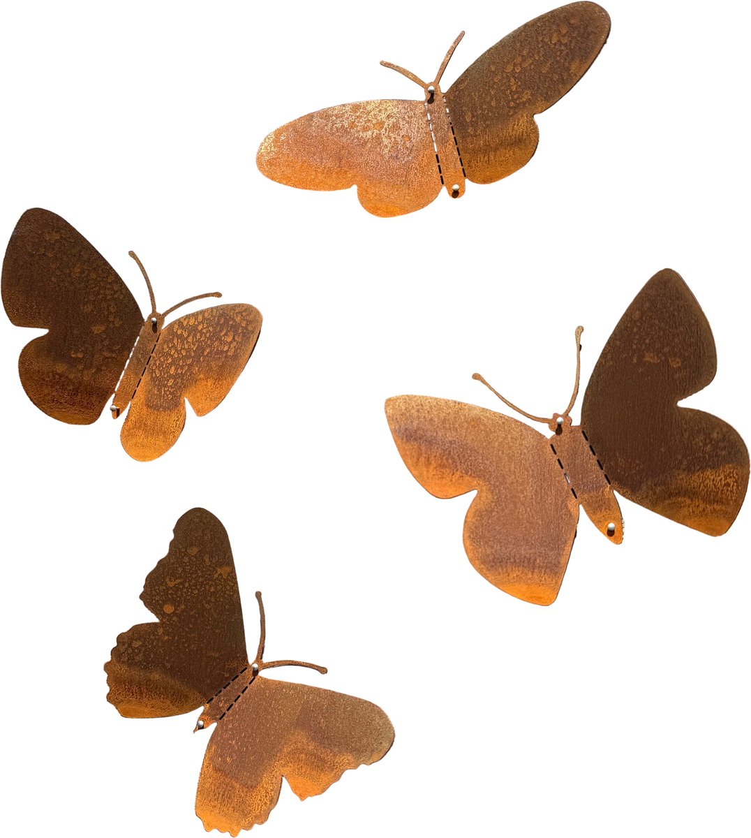 Tuinvorm BUTTERFLIES (4 stuks) - CORTENSTAAL