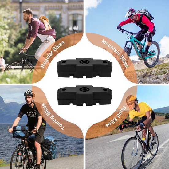 8 stuks fietsremblokken - remblokken - hoge remkracht - remblokken met laag geluidsniveau - geschikt voor hydraulische velgremmen - geschikt voor Magura HS11 HS22 HS24 HS33 HS66 - zwart van Merkloos — afbeelding 5