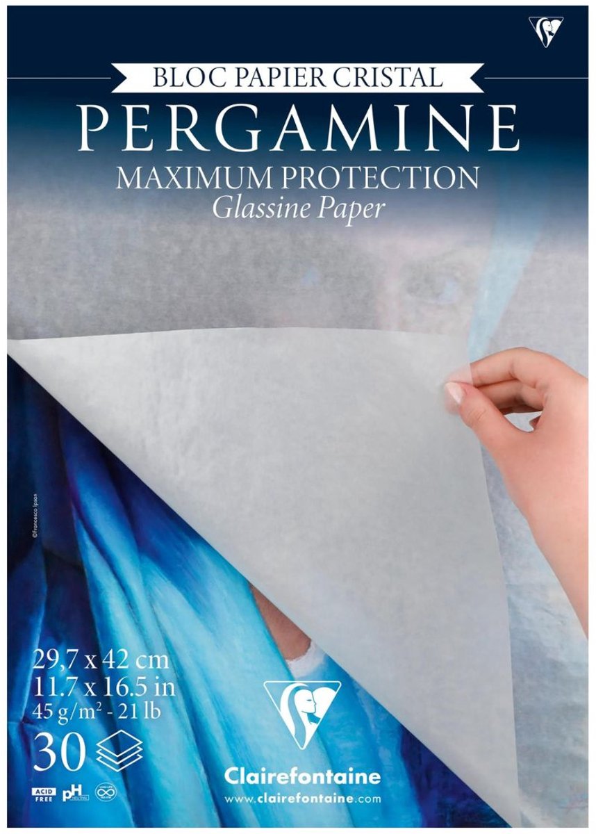 Clairefontaine Glassine papier - Pergamijn - A3 - 30 vel