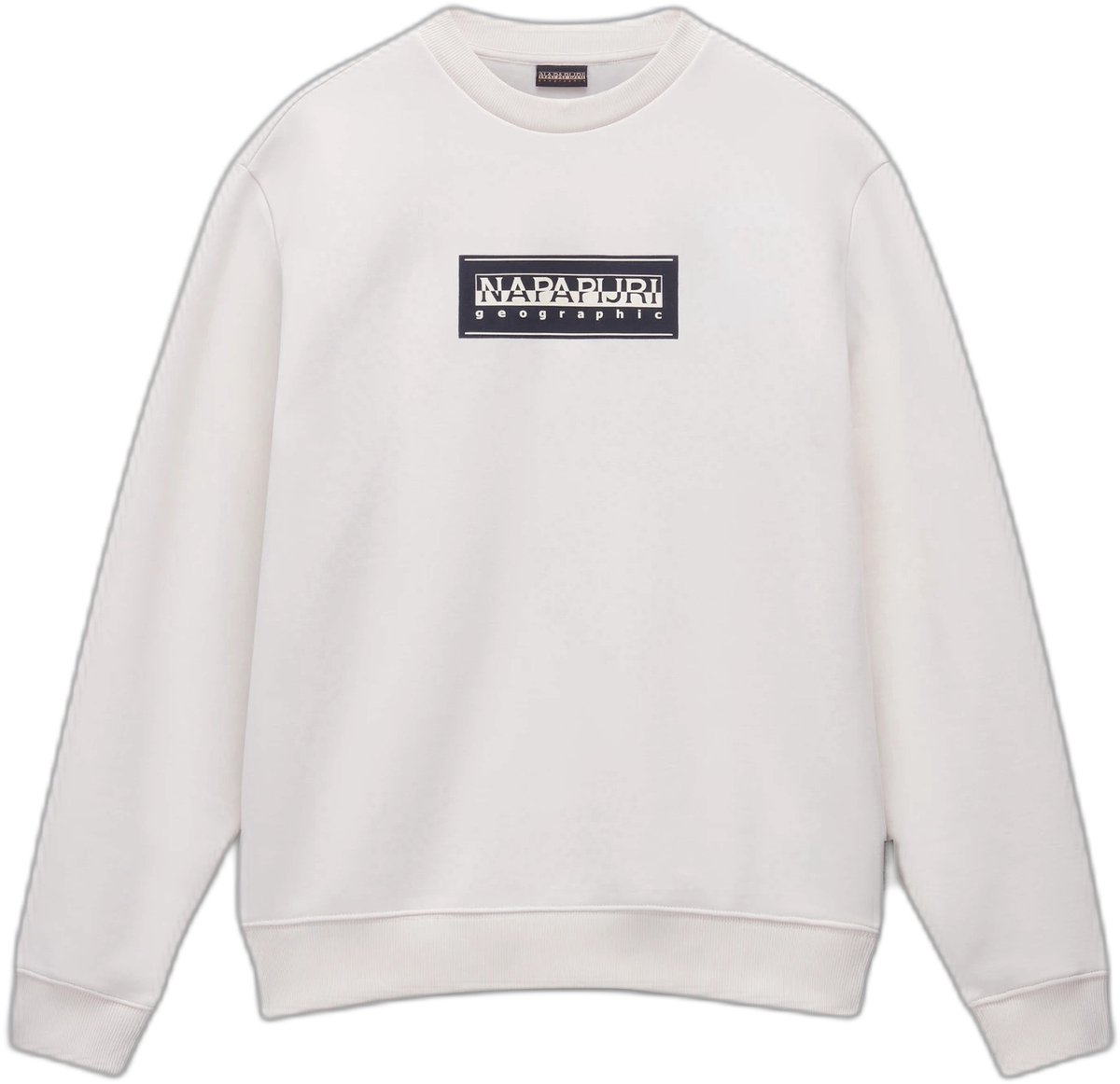 Sweatshirt met logo Napapijri B-Box C Witte Fluistering