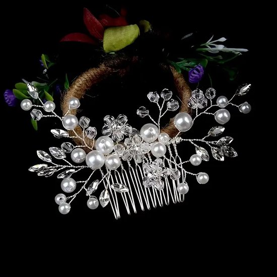 Soirée de gala de la mode des cheveux de mariée (peigne, couleur argent)