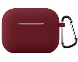 Telestore - hoesje geschikt voor AirPods Pro 3 soft case cover - rood - TPU hoesje Beschermhoes - AirPods Pro 3 Cover - AirPods Pro 3 hoesje - Geschikt voor Apple AirPods Pro 3 - gel hoesje met sleutelhanger