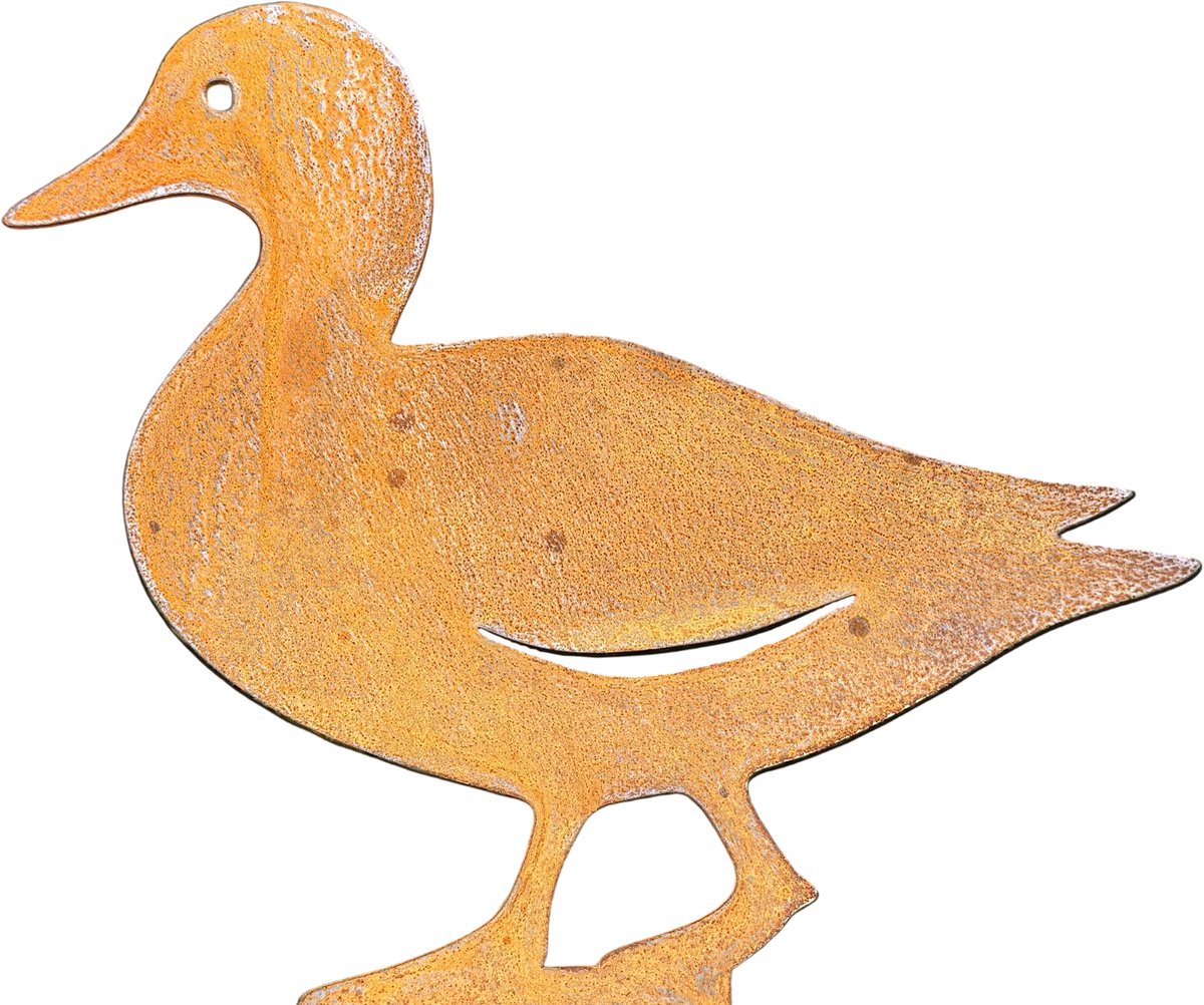 Tuinsteker QUACK - CORTENSTAAL - Eend