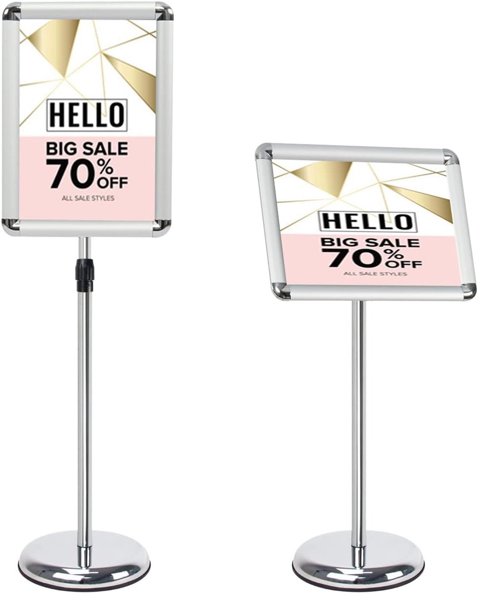 Verstelbare displaystandaard voor reclameborden - A3/A4 voor bruiloften en evenementen