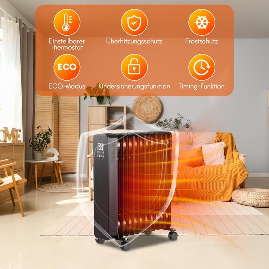 NETTLIFE Stralingsverwarming Terras Infrared Verwarming - 2500W Infrared Stralingsverwarming Outdoor Met Afstandsbediening Elektrische Muurverwarmingsstraler 3 Verwarmingsniveaus Stralingsverwarming Terras Buiten Voor Badkamer Balkon Tuin