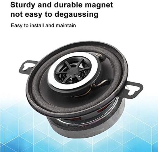 Set van 2 Auto Luidsprekers - 3,5 inch Coaxiale Units met Krachtig Geluid van Merkloos — afbeelding 5