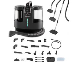 Carewat 2-in-1 Stoomreiniger met Zuigfunctie – 130°C Hogedrukstoom – Dubbel Tanksysteem – 23 Accessoires – Voor Vloer, Tapijt, Bank & Auto