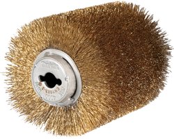 Makita staaldraadborstel voor borstelslijpmachine, messing geplat...