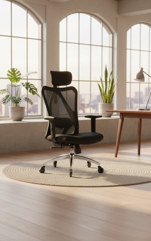 Bureau met metalen poten - Zwart, 120x60x73 cm, Spaanplaat