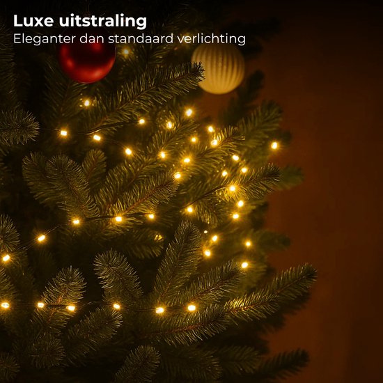 Joysing Kerstboomverlichting Batterijgevoede 3 Pack Kerstverlichting Raam Hangende Verlichting met Timer 8 Modi Kerst Decoratieve Verlichting voor Muur Raam Kerstboom Tuin Huis Binnen Buiten