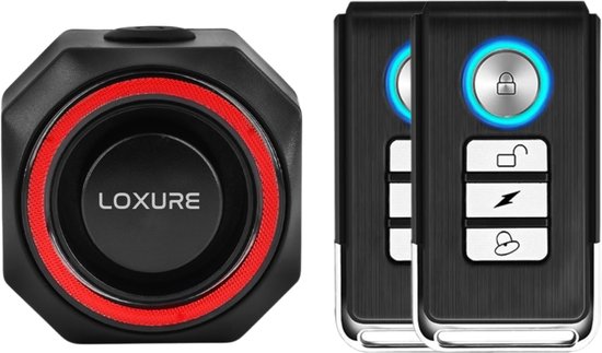 Loxure Fietsalarm+ Licht met Extra Afstandsbediening
