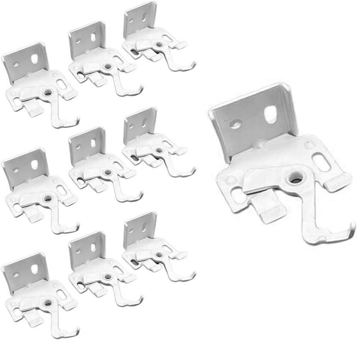JHubers Goods - 10-Pack Standaard Jaloezie Beugels - Montage Accessoires voor Romeinse Jaloezieën - Vlinder Montage Beugel voor Boven- of Voorkant Bevestiging