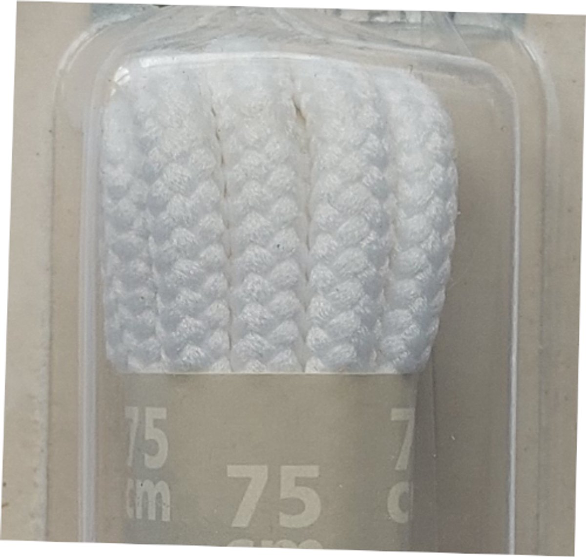 Tana Sport Veter - Wit - Rond - Koord Veters - Lengte 75 cm - Dikte 4 mm - Schoenveter