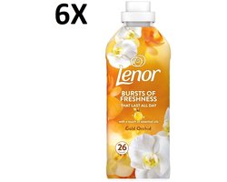Lenor - Gouden Orchidee - Wasverzachter - 6 x 26 Wasbeurten - 6 x 858ml - Voordeelverpakking