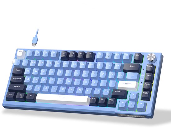 MageGee SKY81 - Mechanisch Gaming Toetsenbord - Keyboard - Gaming - RGB - Gasket Structure