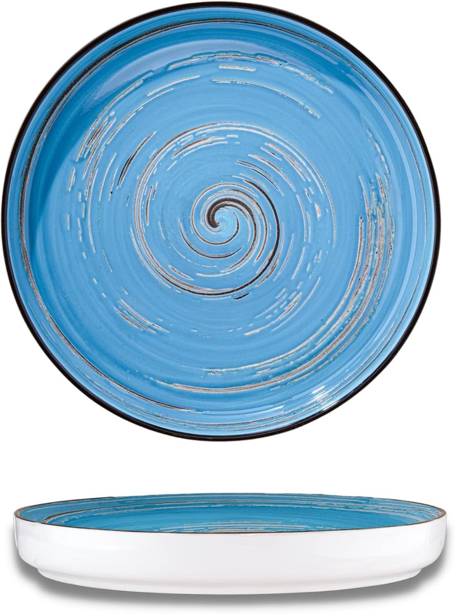 Wilmax - Ovale Saladeschaal - 25 x 16,5 x 6 cm Porseleingroen - 1 Stuk