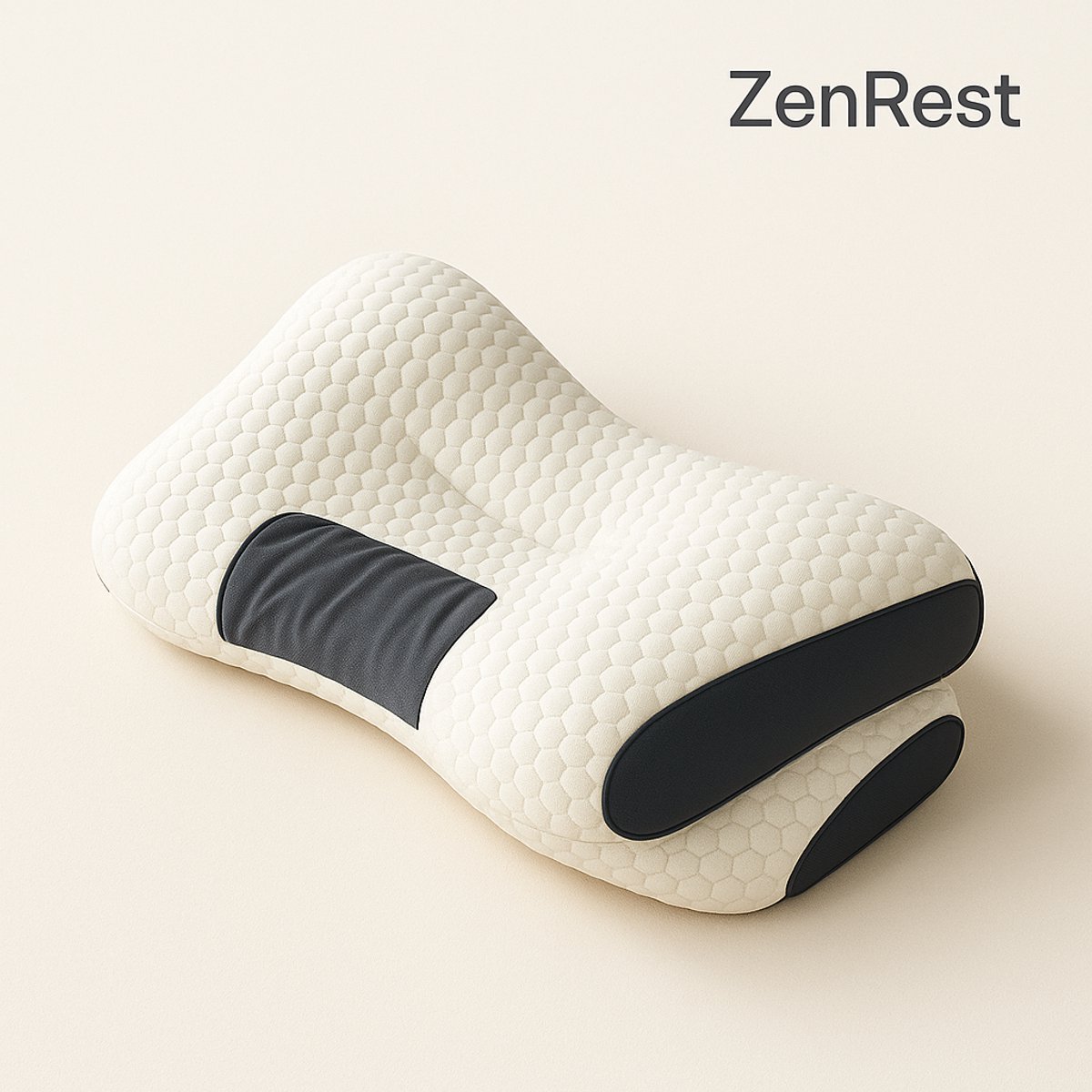 ZenRest Orthopedisch Nekkussen – Ergonomisch & Ademend – Voor Nek- en Rugondersteuning – Sojaboonvezel