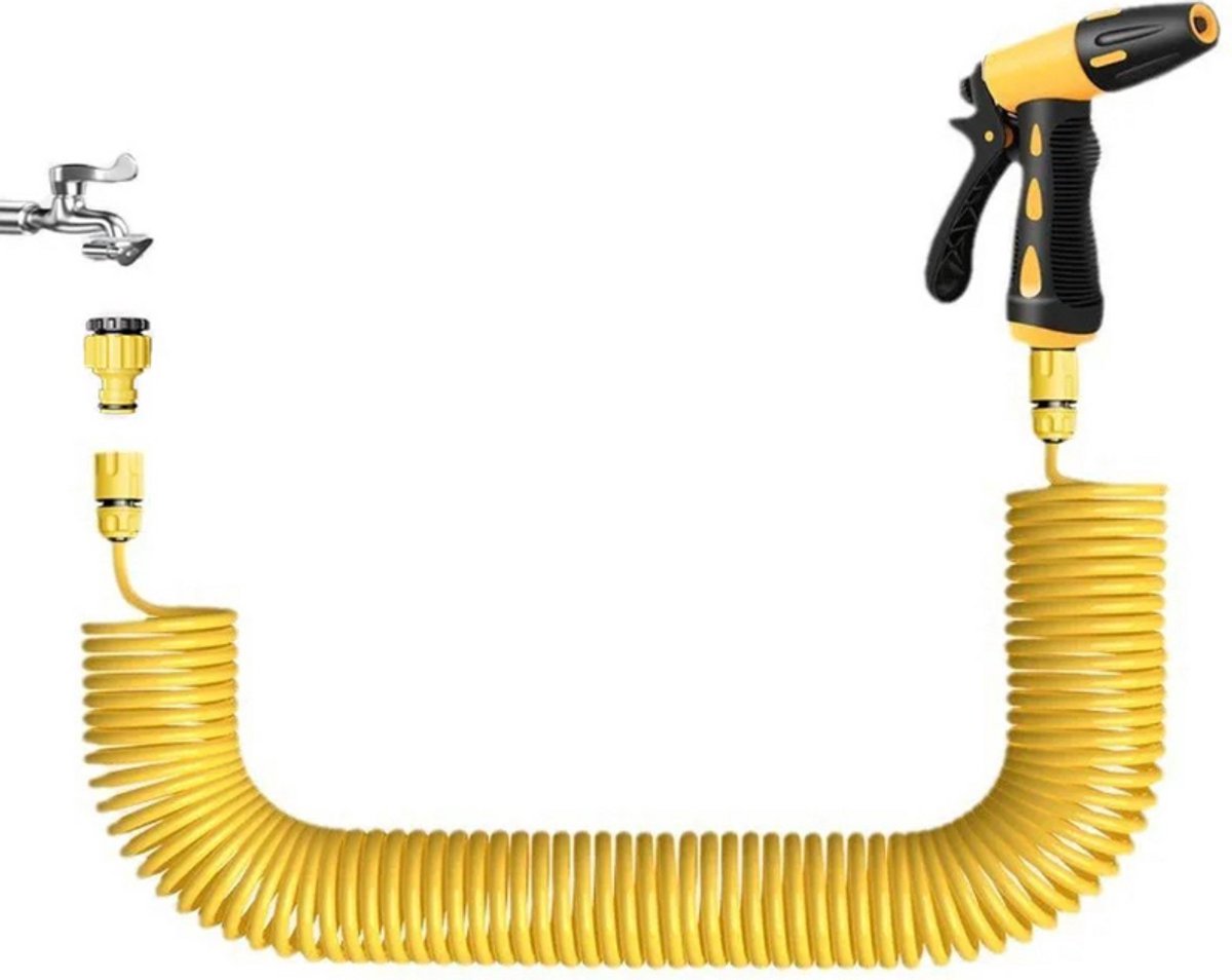 10 Meter Telescopische Waterpijp Met Hoge Druk Nozzle – Auto Was Set Met Uitschuifbare Tuinslang Voor Hogedrukreinigers | Waterpijp, Tuinslang, Reinigingsaccessoires