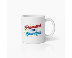 Promoted to Grandpa Mok 330ml – Grappig Cadeau voor Nieuwe Opa, Perfecte Zwangerschapsaankondiging Koffiebeker