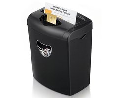 Léchell® Papierversnipperaar - 21L - 10 A4 vellen - Creditcard vernietiger - Zwart