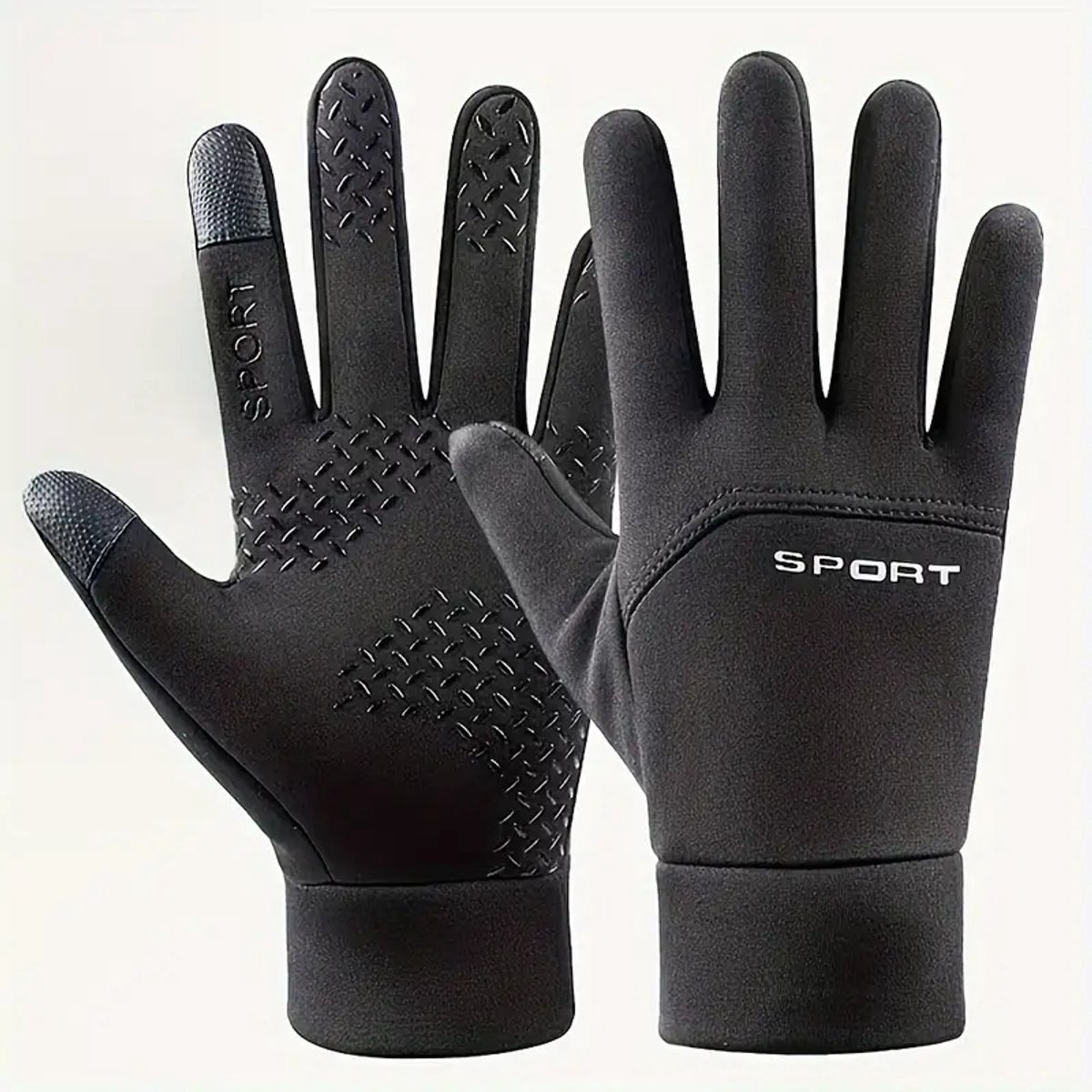 Winter fleece gevoerde handschoenen - unisex - touchscreen - maat XL