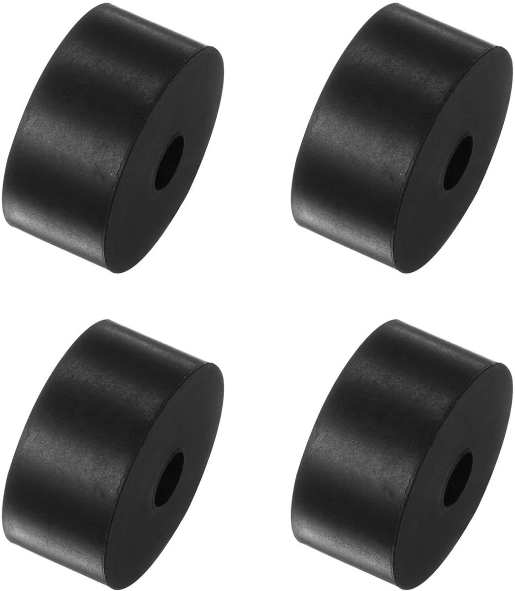 JHubers Goods - Vier rubberen spacers voor anti-vibratie-isolatie, 10 x 30 x 50 mm zwart neopreen, set voor thuis, auto's, bootaccessoires.