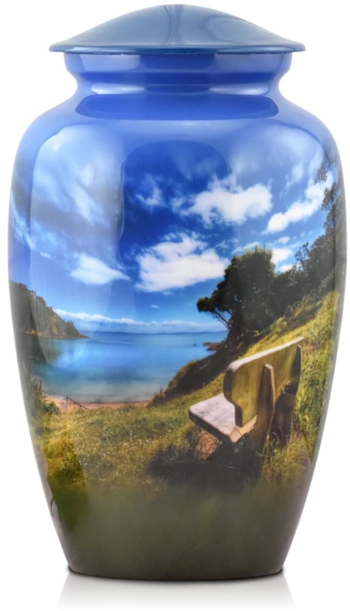 Akerz urn rust plek - 3.5 Liter - Crematie Urn - Voor Huisdieren of Menselijk As - Crematie As - Urn - Begrafenis