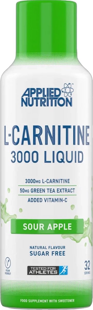 Applied Nutrition Liquid L-Carnitine (495 ML) - SOUR APPLE