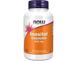Now Foods - Inositol 500 mg - Behoort tot het Vitamine B-complex - 100 Capsules