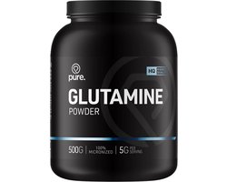 Pure. Glutamine Powder - 500gr - micronized – aminozuren - vegan - supplement