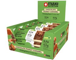 12x Maxi Nutrition Creamy Core Bar (Vegan) Chocolate Peanut Caramel (45 gr)